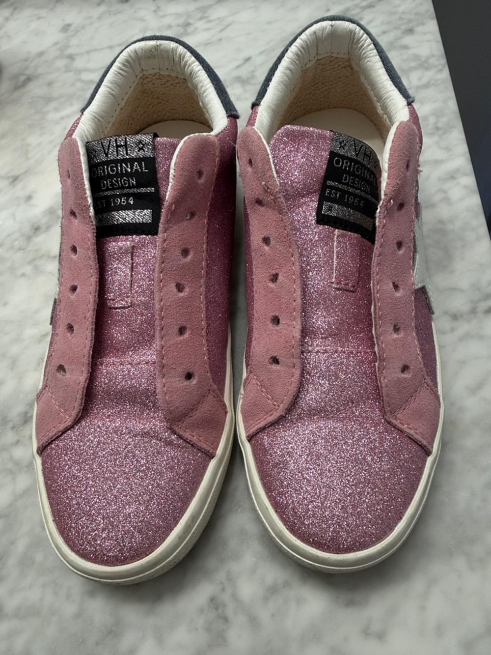 Vintage Havana Pink Glitter Sneakers